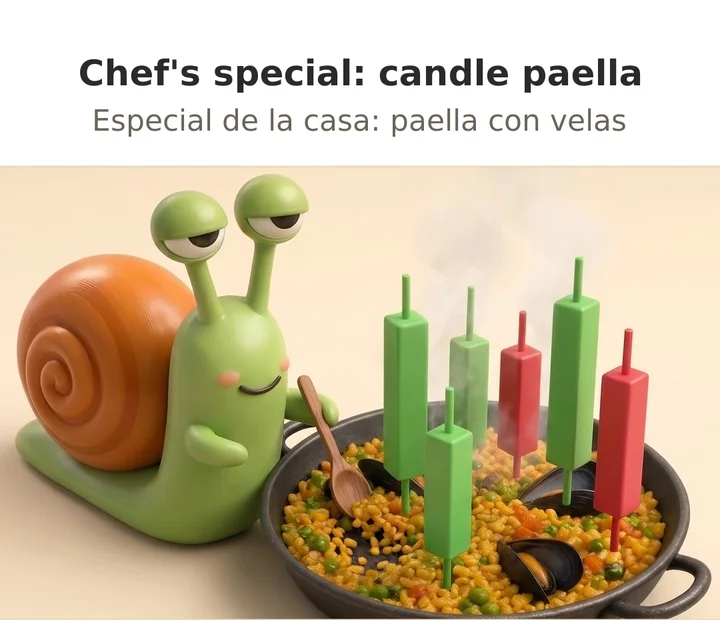 Chef's special: candle paella.
